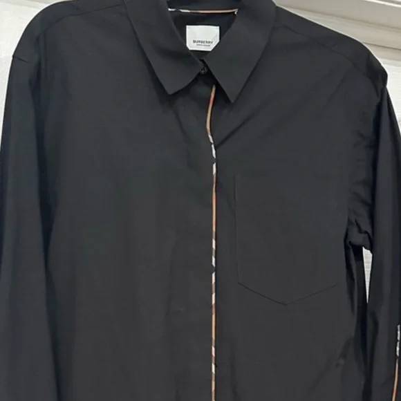 NWT - Burberry Blouse with Patterned Check - Picture 8 of 12